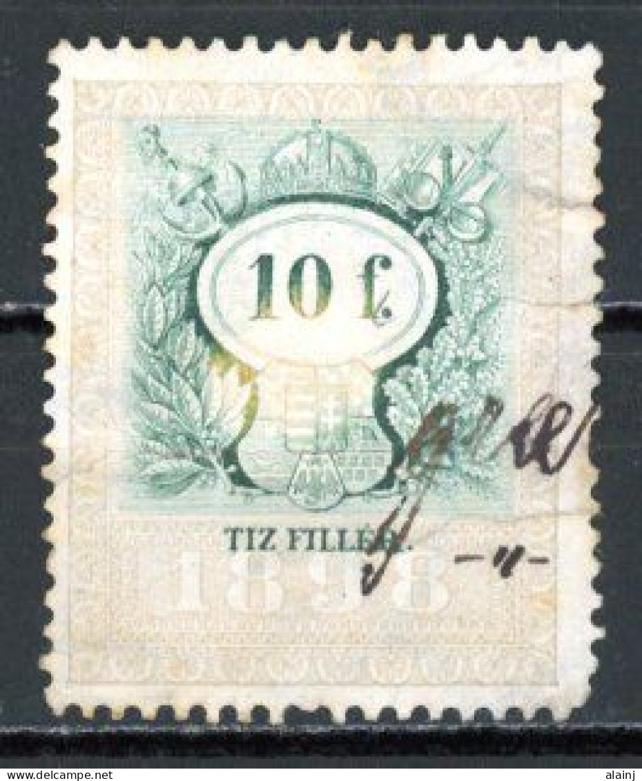 Autriche   Fiscal   Obl    ---      1893  --  10 Filler - Fiscale Zegels