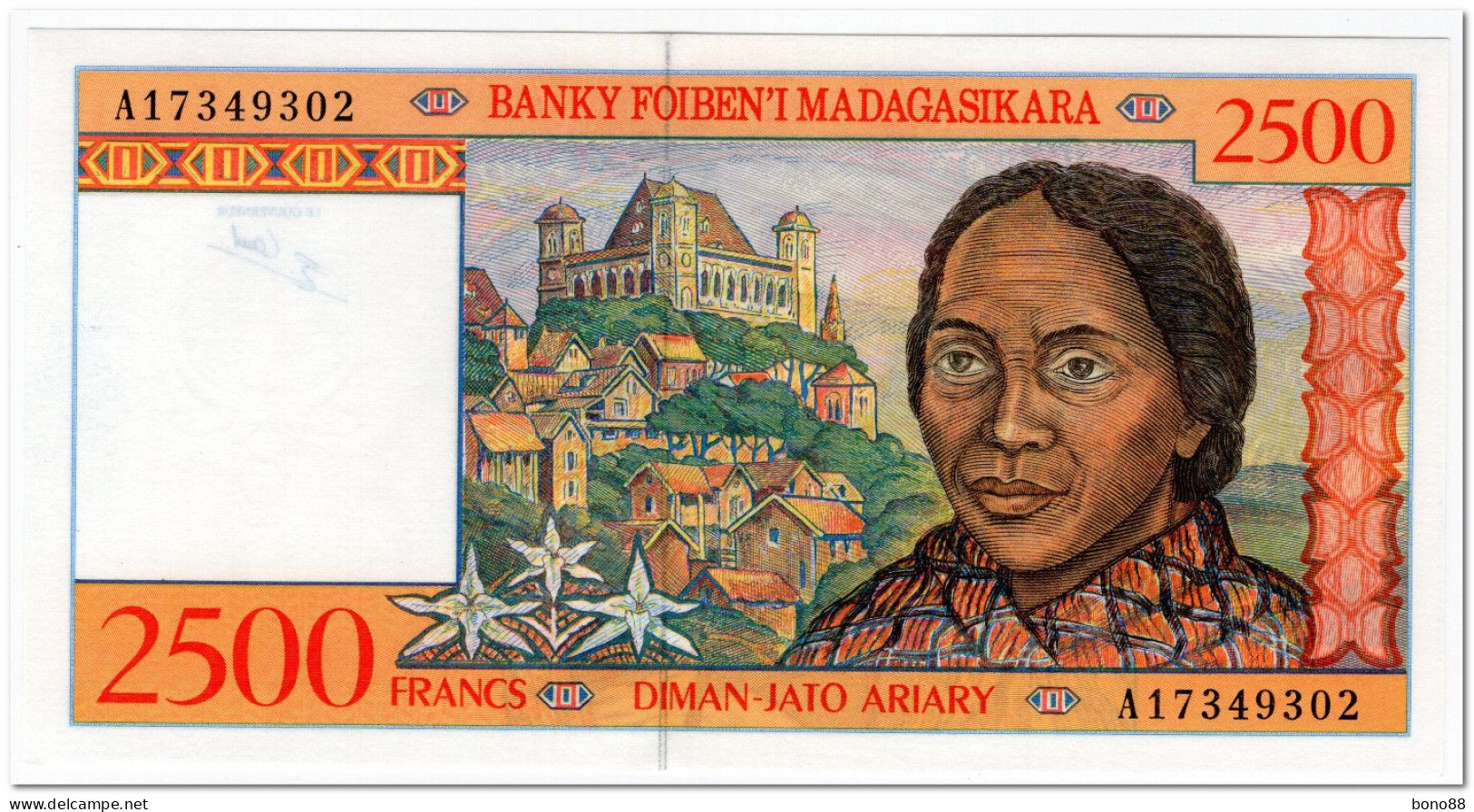 MADAGASCAR,2500 FRANCS,1998,P.81,UNC - Madagascar