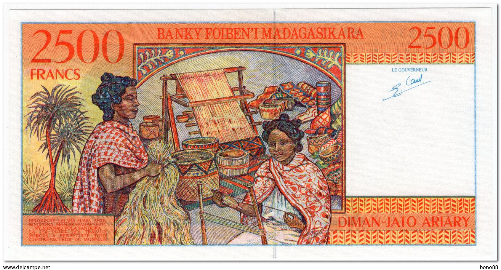 MADAGASCAR,2500 FRANCS,1998,P.81,UNC - Madagascar