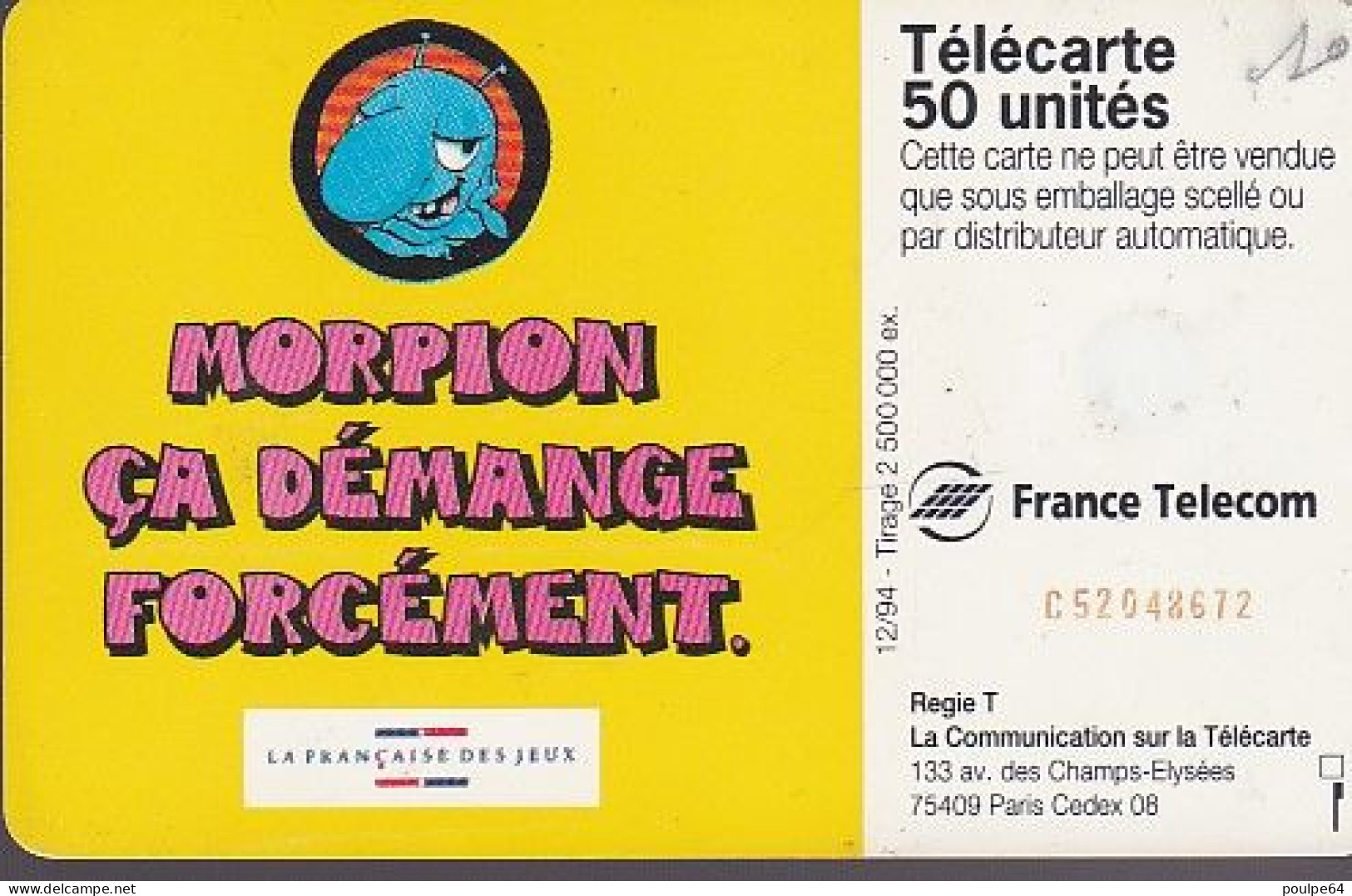 F534A - 12/1994 - MORPION - 50 SC7 - 1994