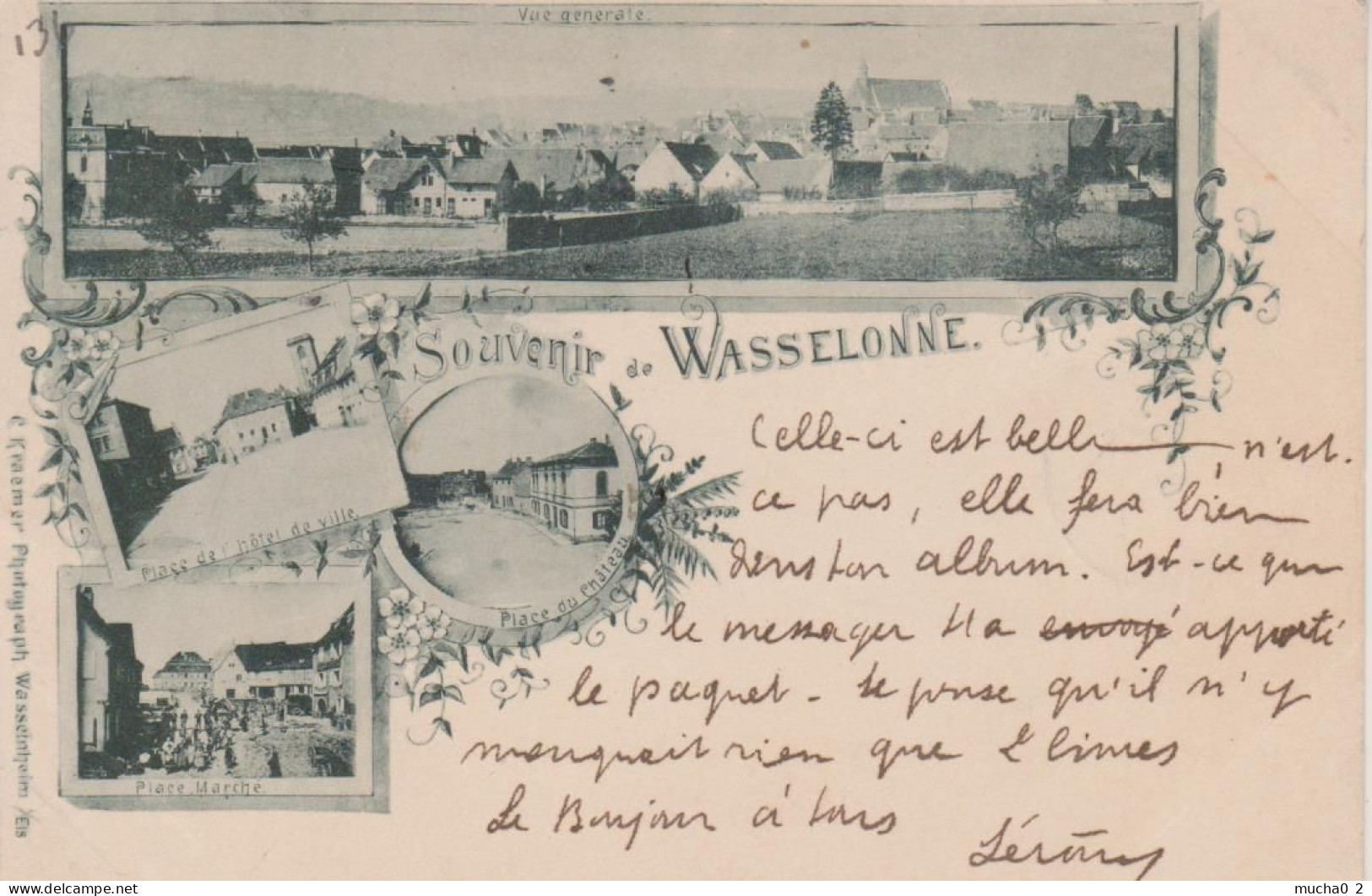 67- WASSELONNE - LITHO 4 VUES - Wasselonne