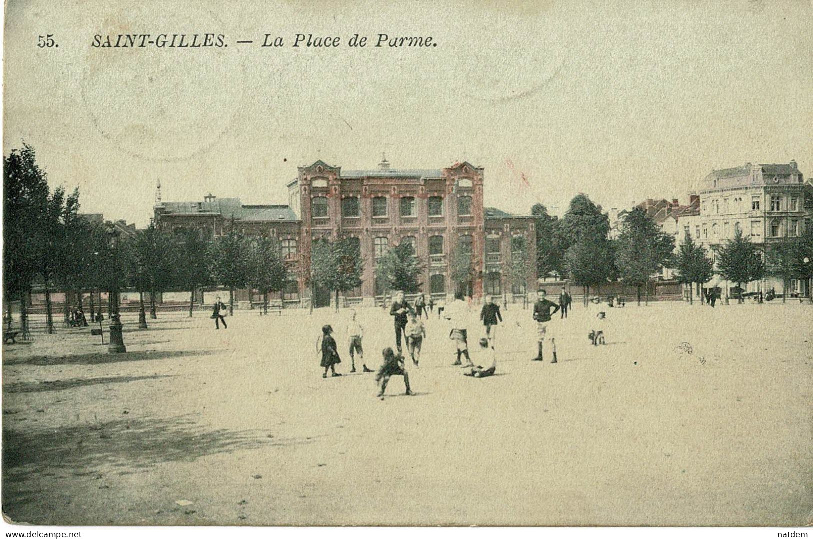 SAINT-GILLES, La Place De Parme, Belle Carte En Couleurs - St-Gilles - St-Gillis