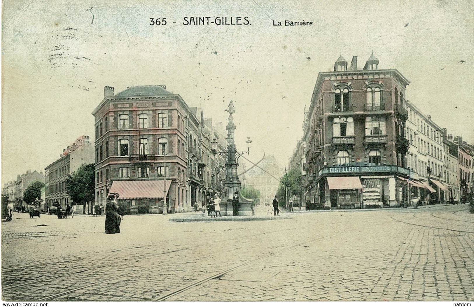 SAINT-GILLES, La Barrière, Pas Vue Habituelle, Belle Carte En Couleurs - St-Gilles - St-Gillis