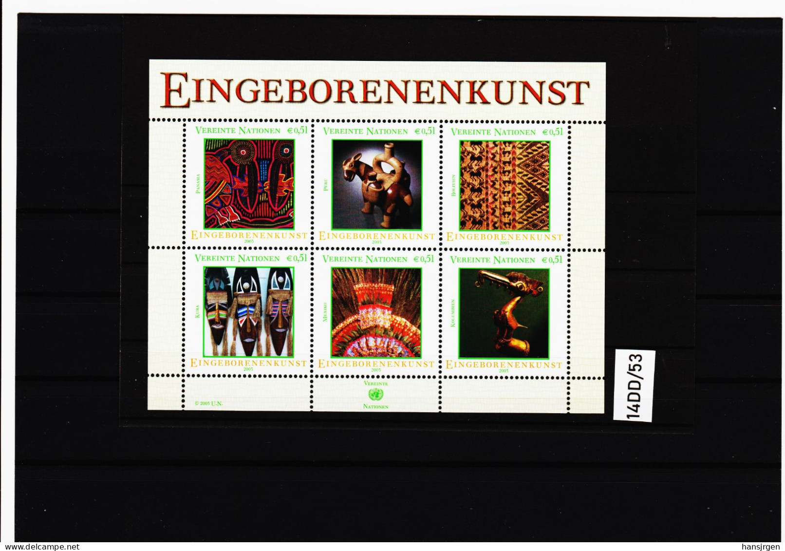 14DD/53 UNO 2003 WIEN  Michl  BLOCK 17 ** Postfrisch SIEHE ABBILDUNG - Neufs