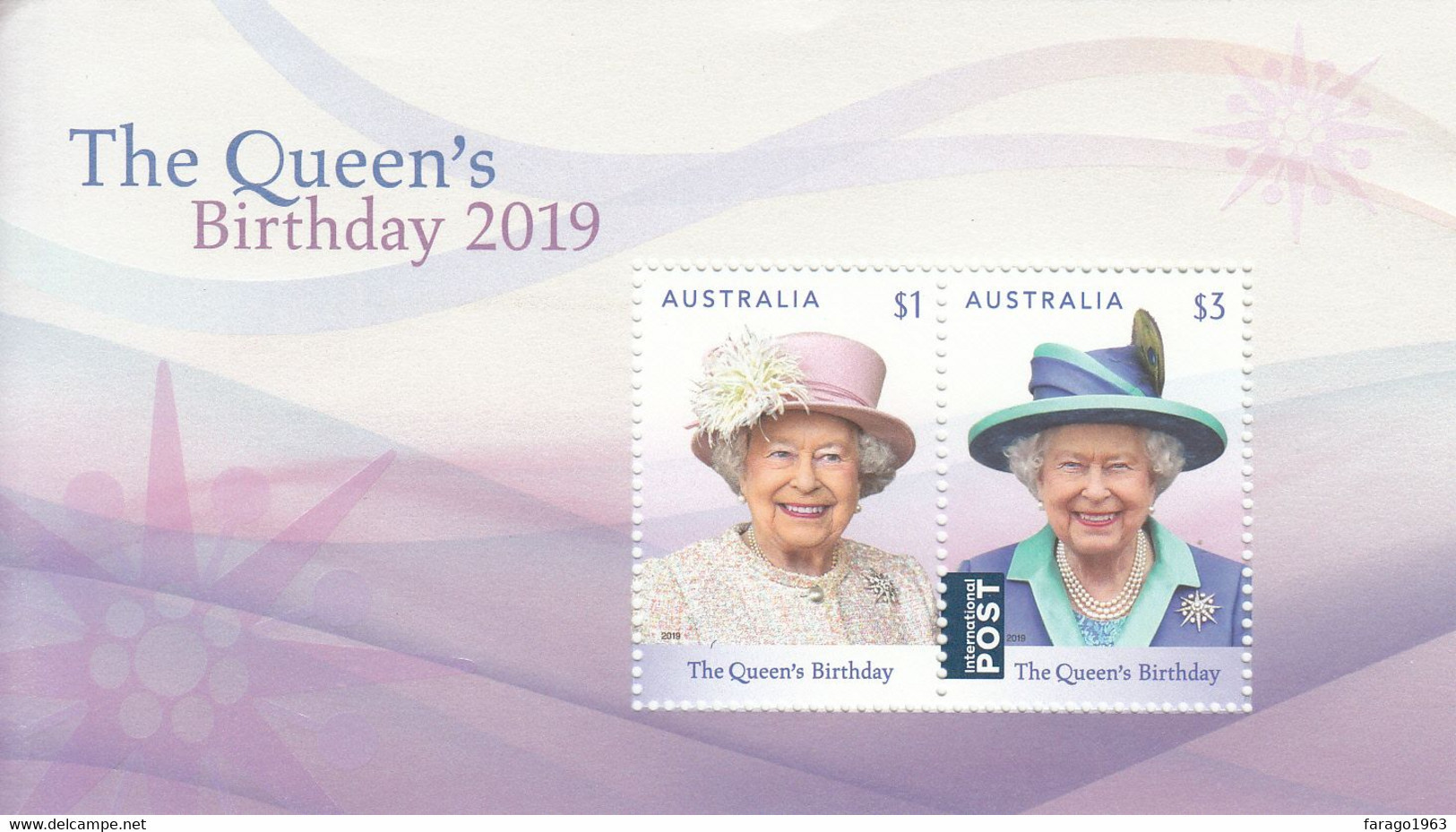 2019 Australia Queen's Birthday Hologram Souvenir Sheet MNH - Mint Stamps