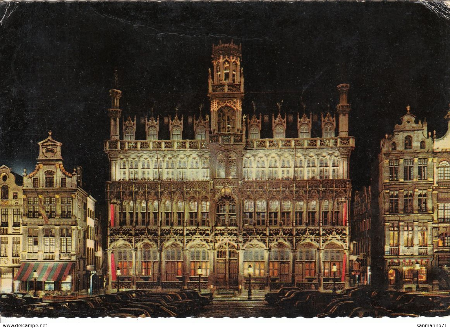 POSTCARD 632,Belgium,Bruxelles - Brussel Bij Nacht