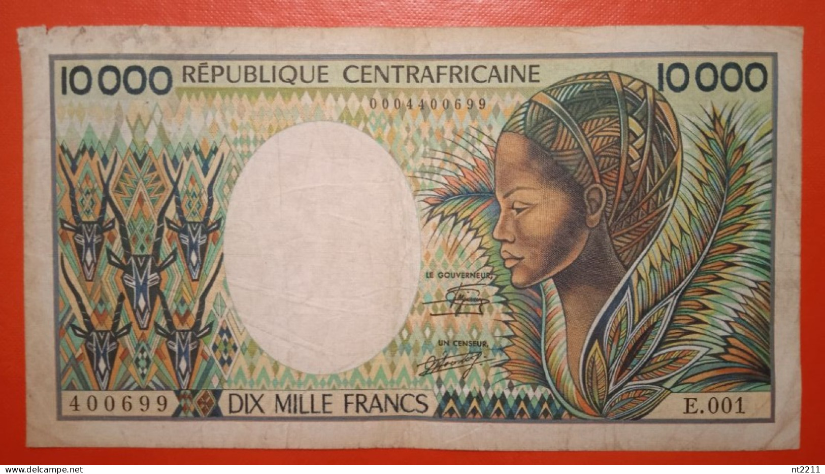 Banknote 10000 Francs Central African Republic - Repubblica Centroafricana