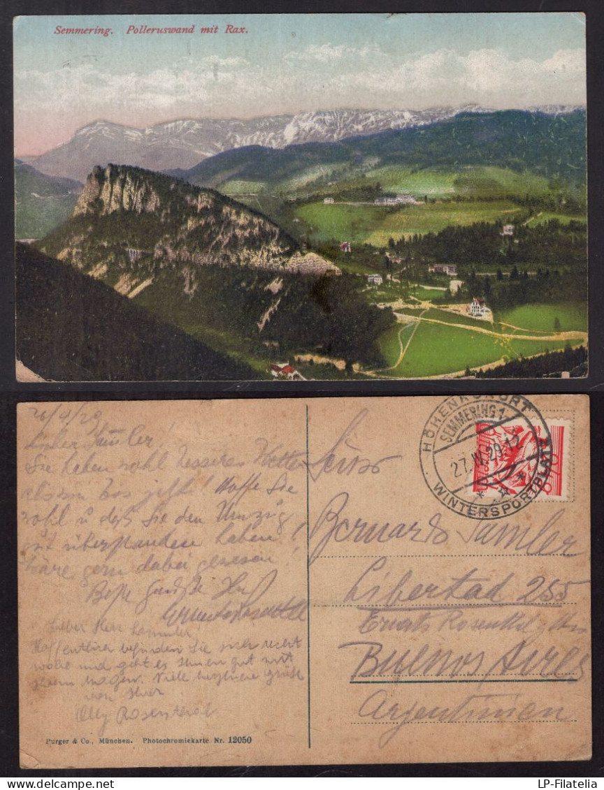 Österreich - 1929 - Polleruswand Mir Rax - Semmering