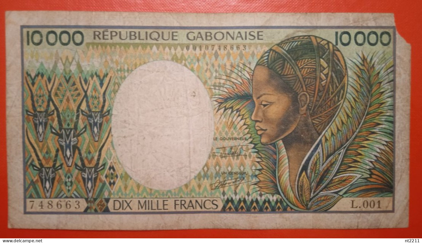 Banknote 10000 Francs Gabon - Gabon
