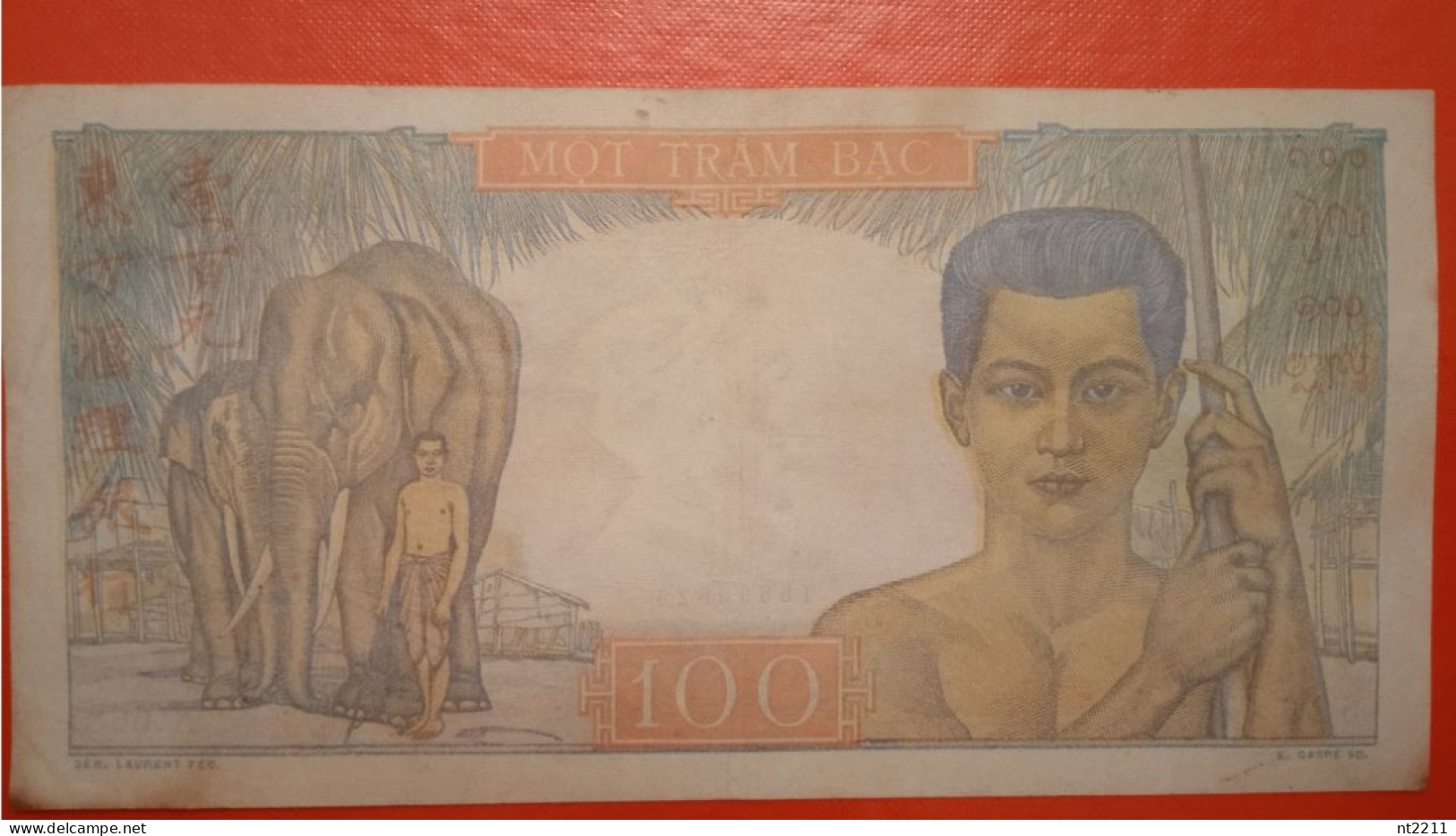 Banknote 100 Piastres French Indochina - Indocina