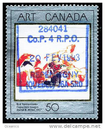 Canada (Scott No.1419 - David Milne - Peinture / Masterpiece) (o) Aspect Métalique /  Metalic - Used Stamps