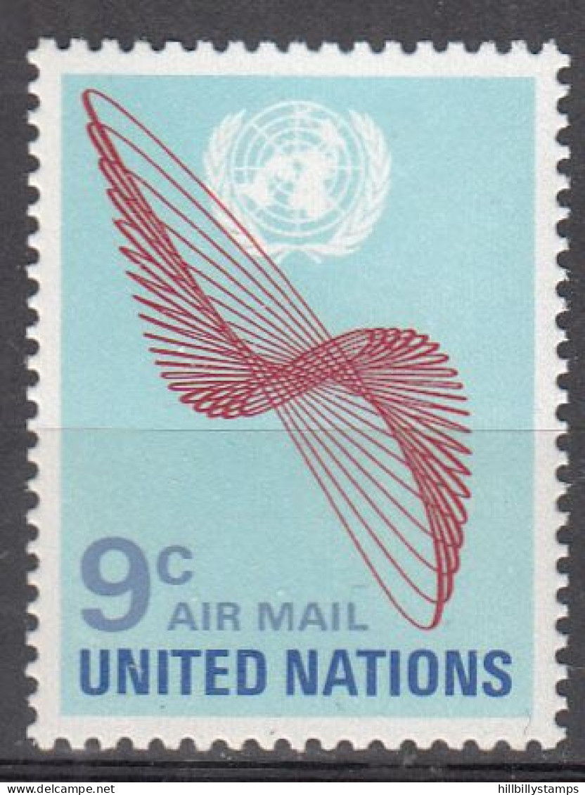 UNITED NATIONS NY   SCOTT NO C15  MNH     YEAR  1972 - Poste Aérienne