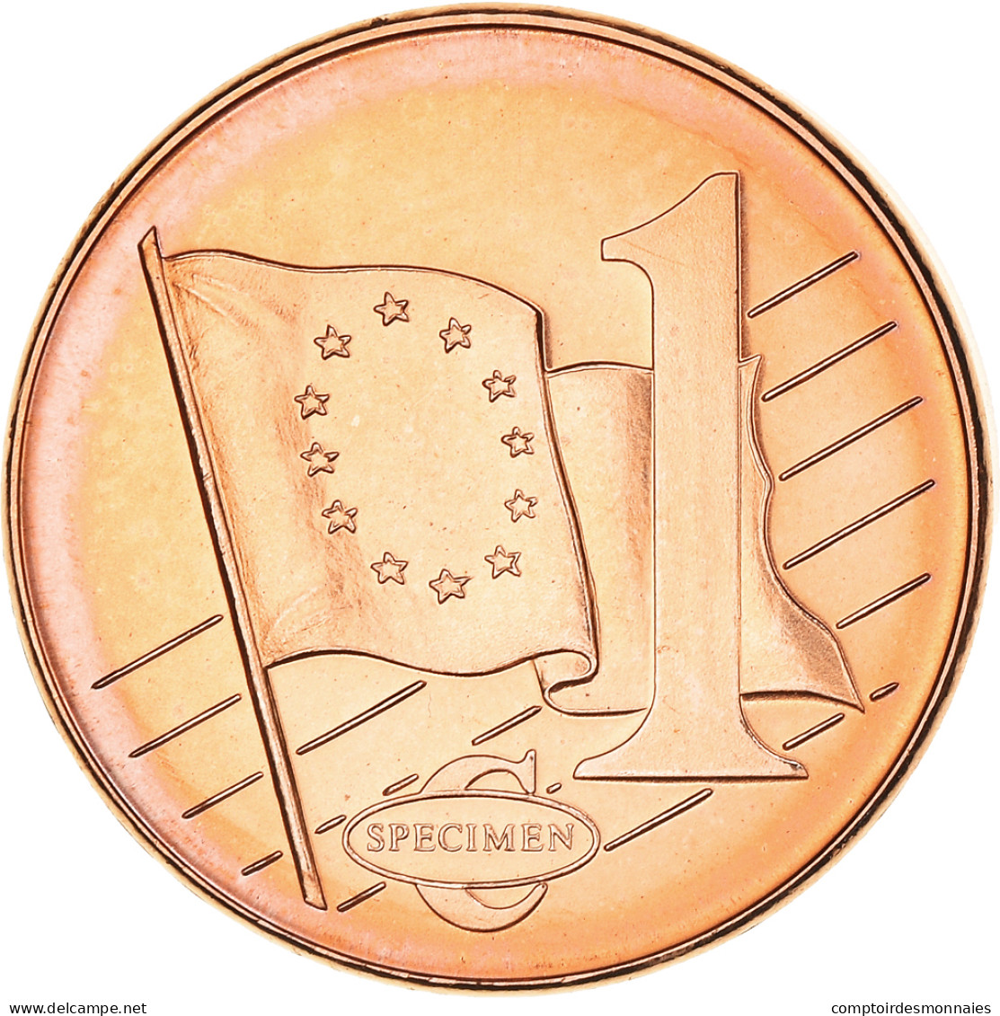 Estonie, Euro Cent, 2003, Unofficial Private Coin, FDC, Cuivre Plaqué Acier - Privatentwürfe
