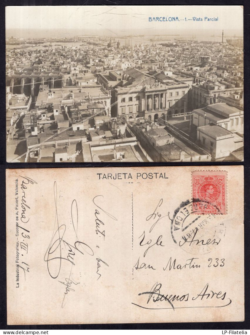 España - 1917 - Barcelona - Vista Parcial - Palencia