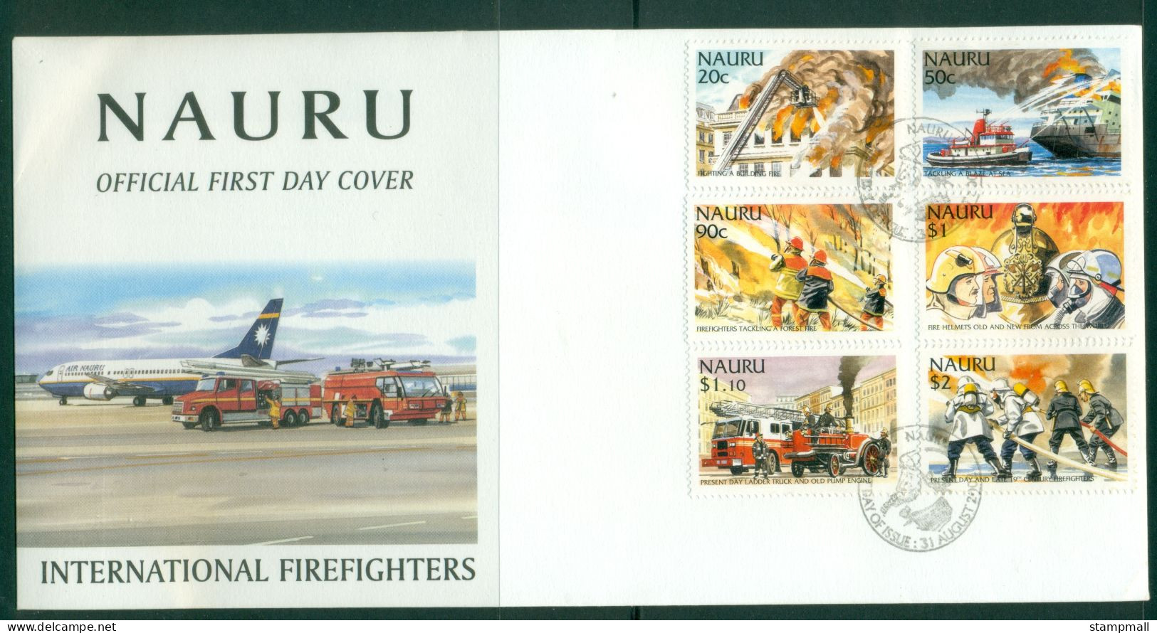 Nauru 2002 International Firefighters FDC - Nauru