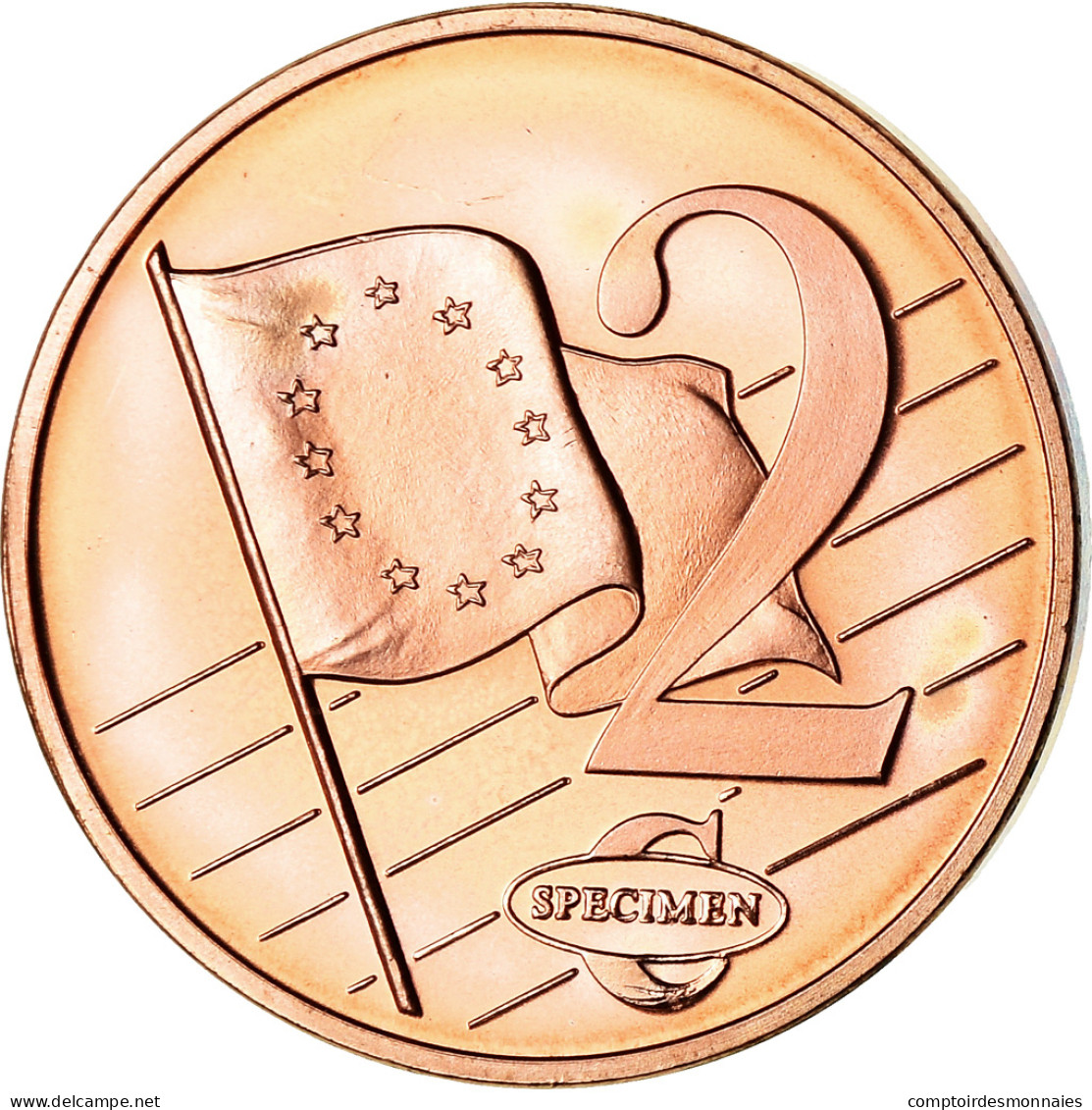 Suède, 2 Euro Cent, 2003, Unofficial Private Coin, SPL, Copper Plated Steel - Privatentwürfe