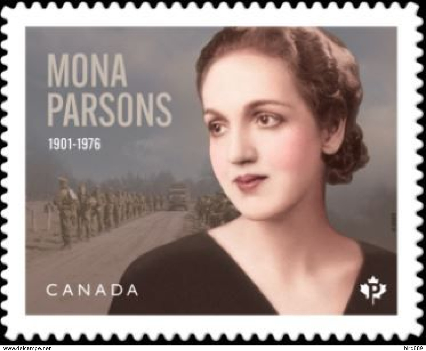 2023 Canada Dutch Resistance Mona Parsons War Soldiers WWII Single Stamp From Booklet MNH - Single Stamps