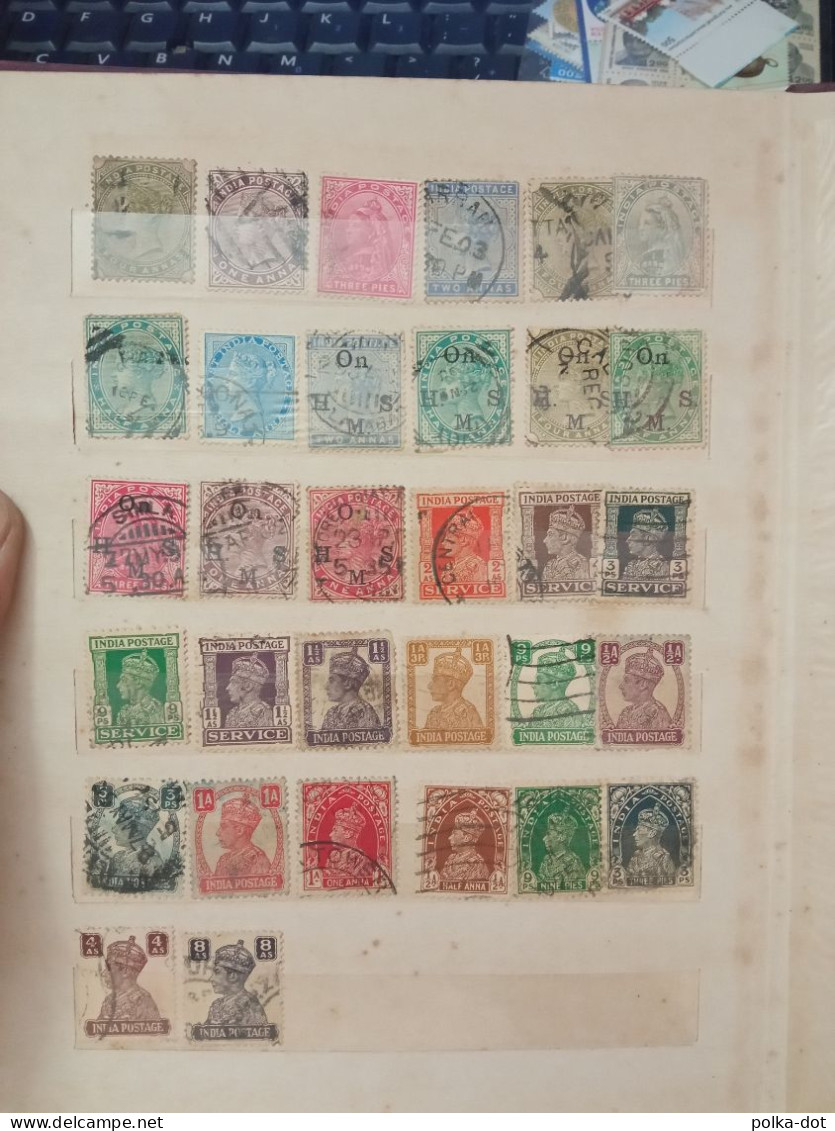 INDIA BRITISH INDIA COLLECTION OF 117 DIFFERENT STAMPS QV - KGVI USED - Collezioni & Lotti