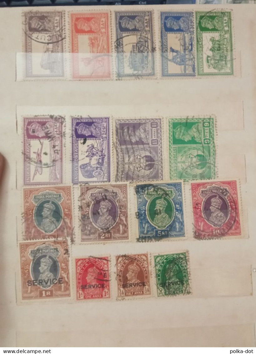 INDIA BRITISH INDIA COLLECTION OF 117 DIFFERENT STAMPS QV - KGVI USED - Colecciones & Series