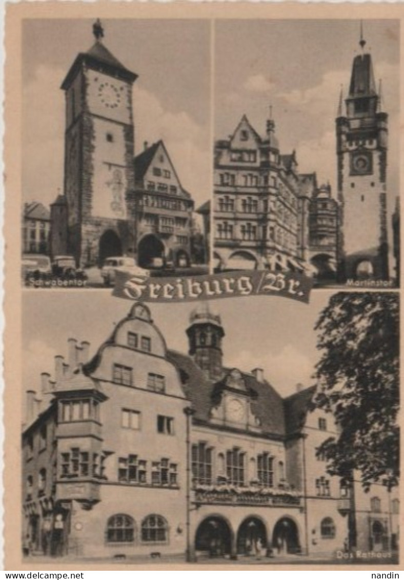 1957  PICTURE POSTCARD ( On FREIBURG)  FRANKED WITH GERMANY EUROPA  STAMPS With Cancellation On HOME ECO.EXHIBITION - 1961