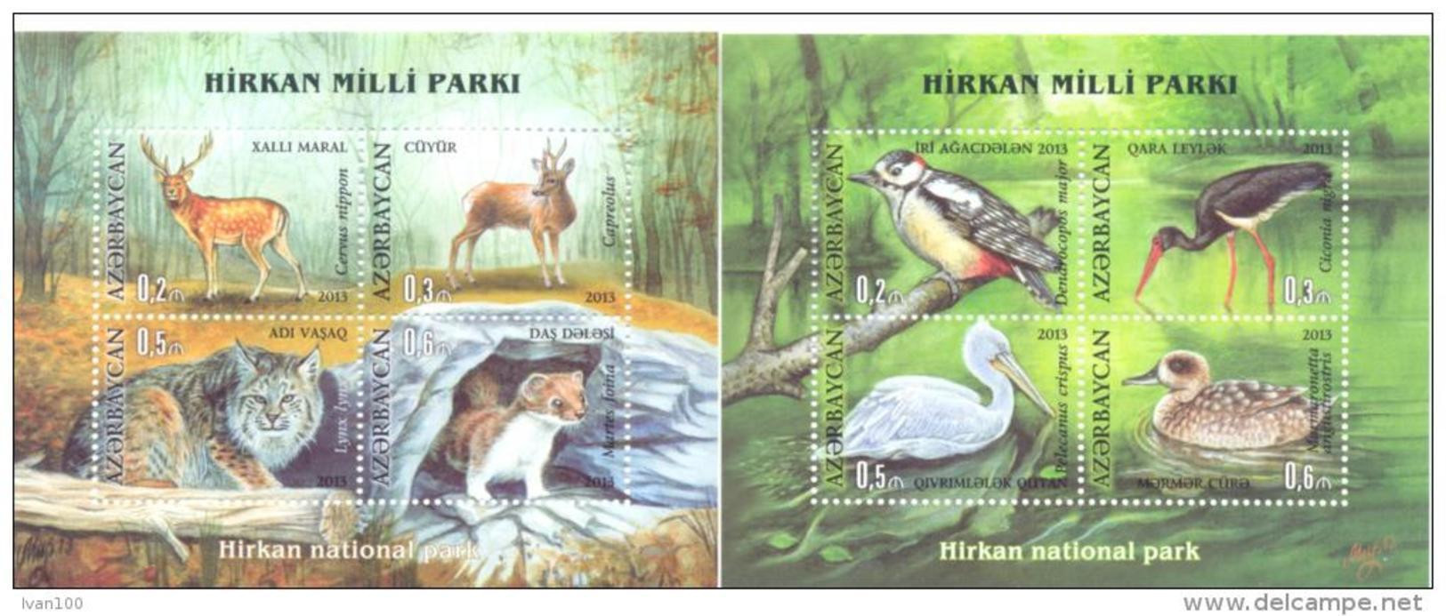 2013. Azerbaijan, Hirkan National Park, 2 S/s, Mint/** - Azerbaijan