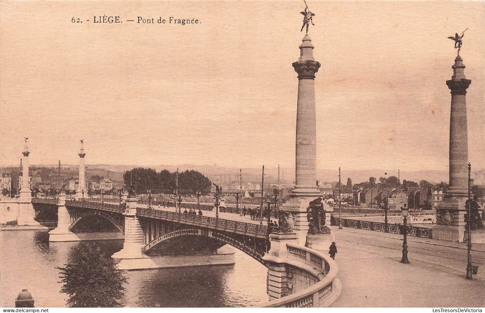 BELGIQUE - Liège - Pont De Fragnée - Vue - Animé - Carte Postale Ancienne - Liege
