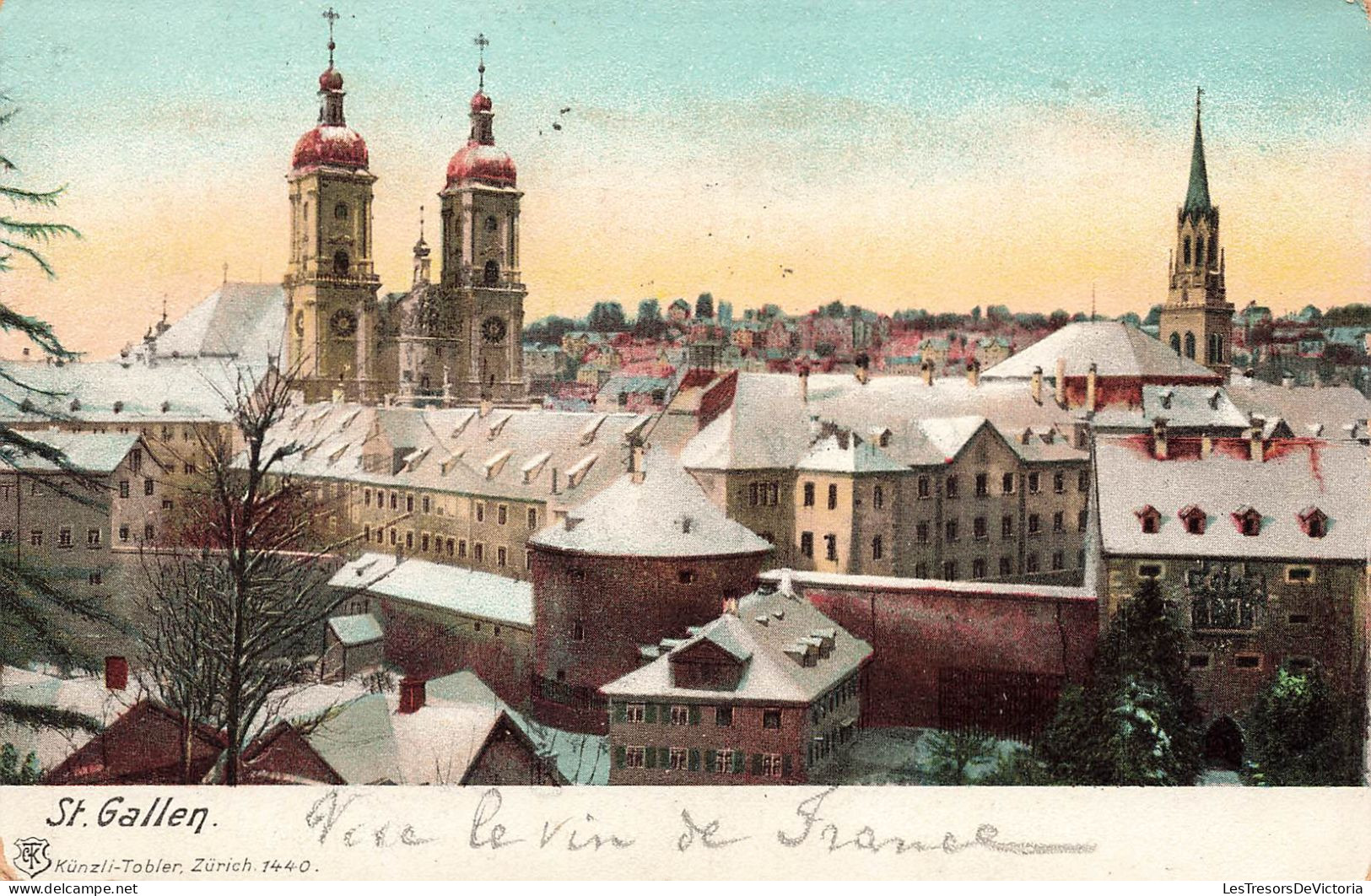 SUISSE - Saint-Gall - Abbaye De St-Gall - Colorisé - Carte Postale Ancienne - Sankt Gallen