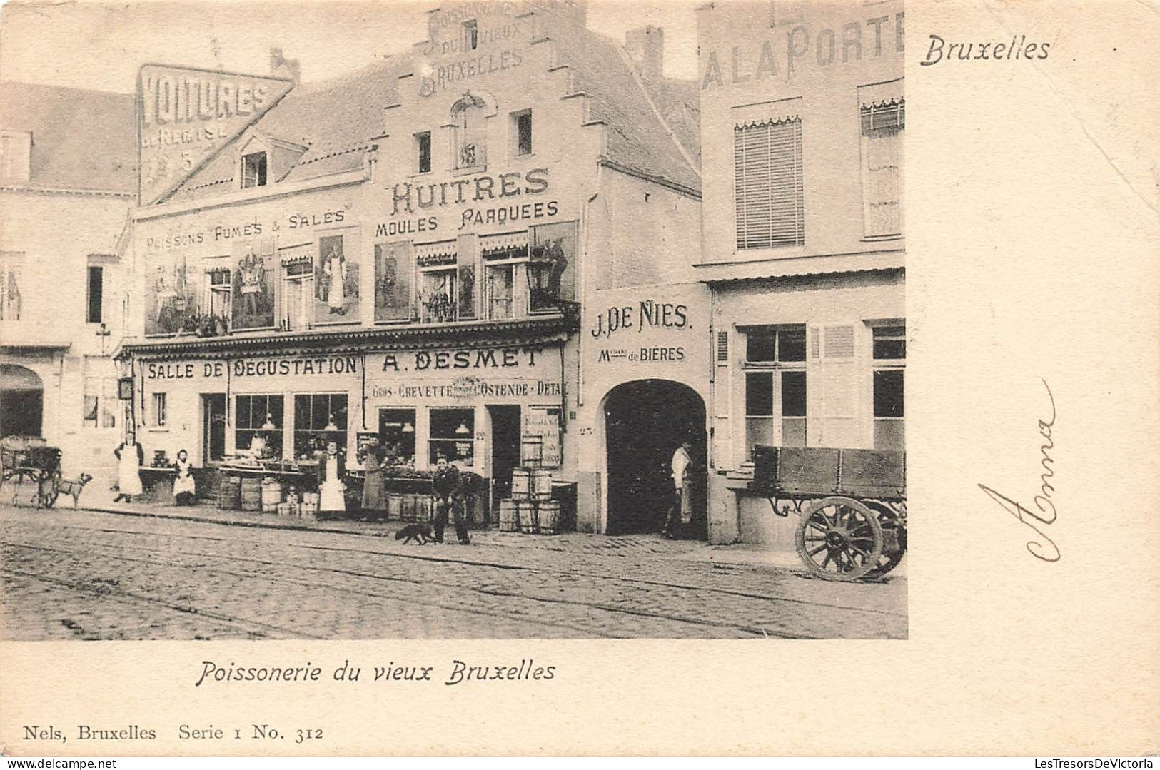 BELGIQUE - Bruxelles - Poissonnerie Du Vieux - Carte Postale Ancienne - Other & Unclassified