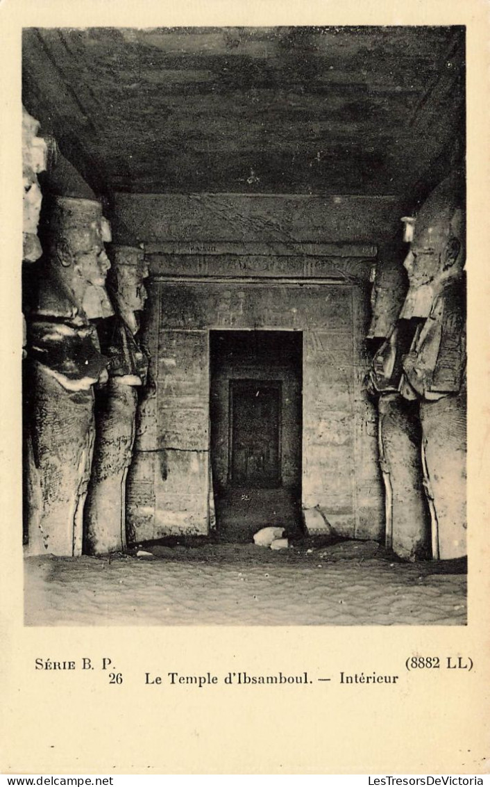 EGYPTE - Le Temple D'Ibsamboul - Intérieur - Carte Postale Ancienne - Altri & Non Classificati