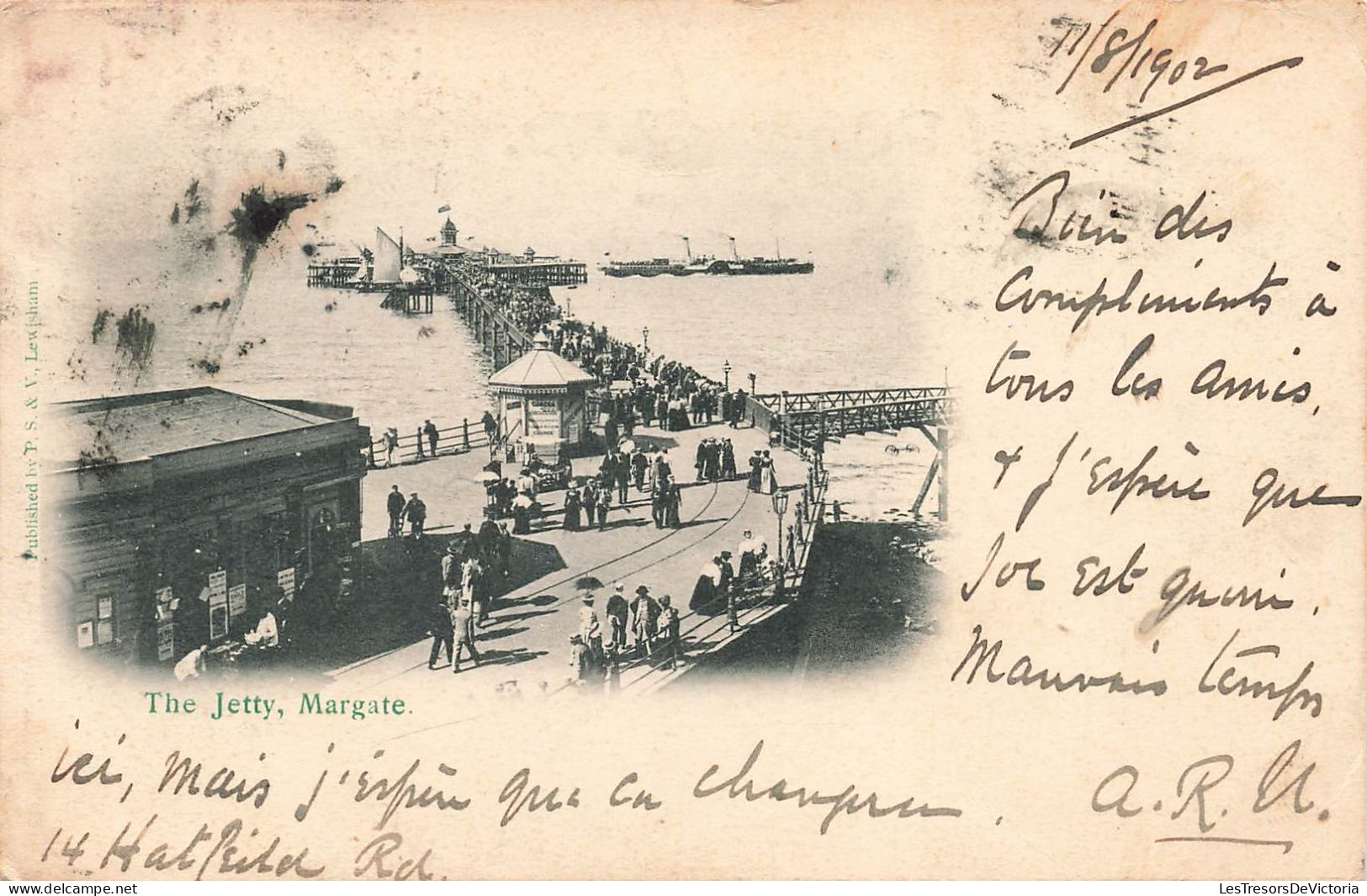 ROYAUME-UNI - Angleterre - Margate - The Jetty - Animé - Carte Postale Ancienne - Margate