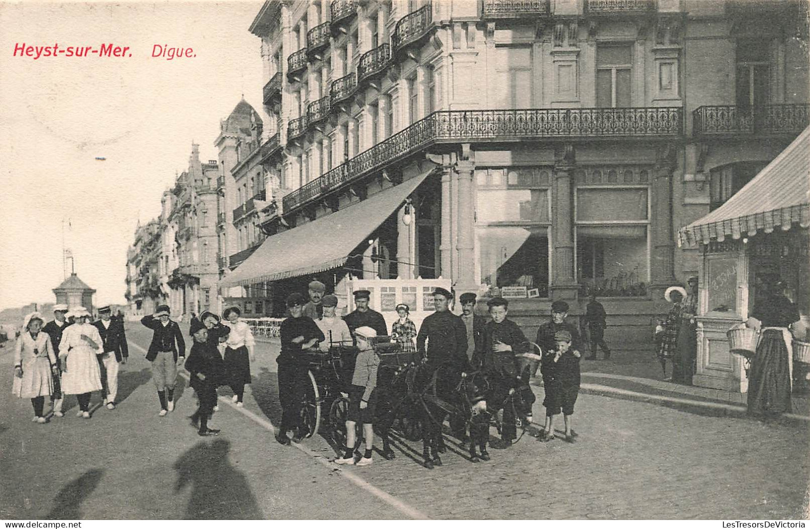 BELGIQUE - Heyst-sur-Mer - Digue - Animé - Carte Postale Ancienne - Knokke