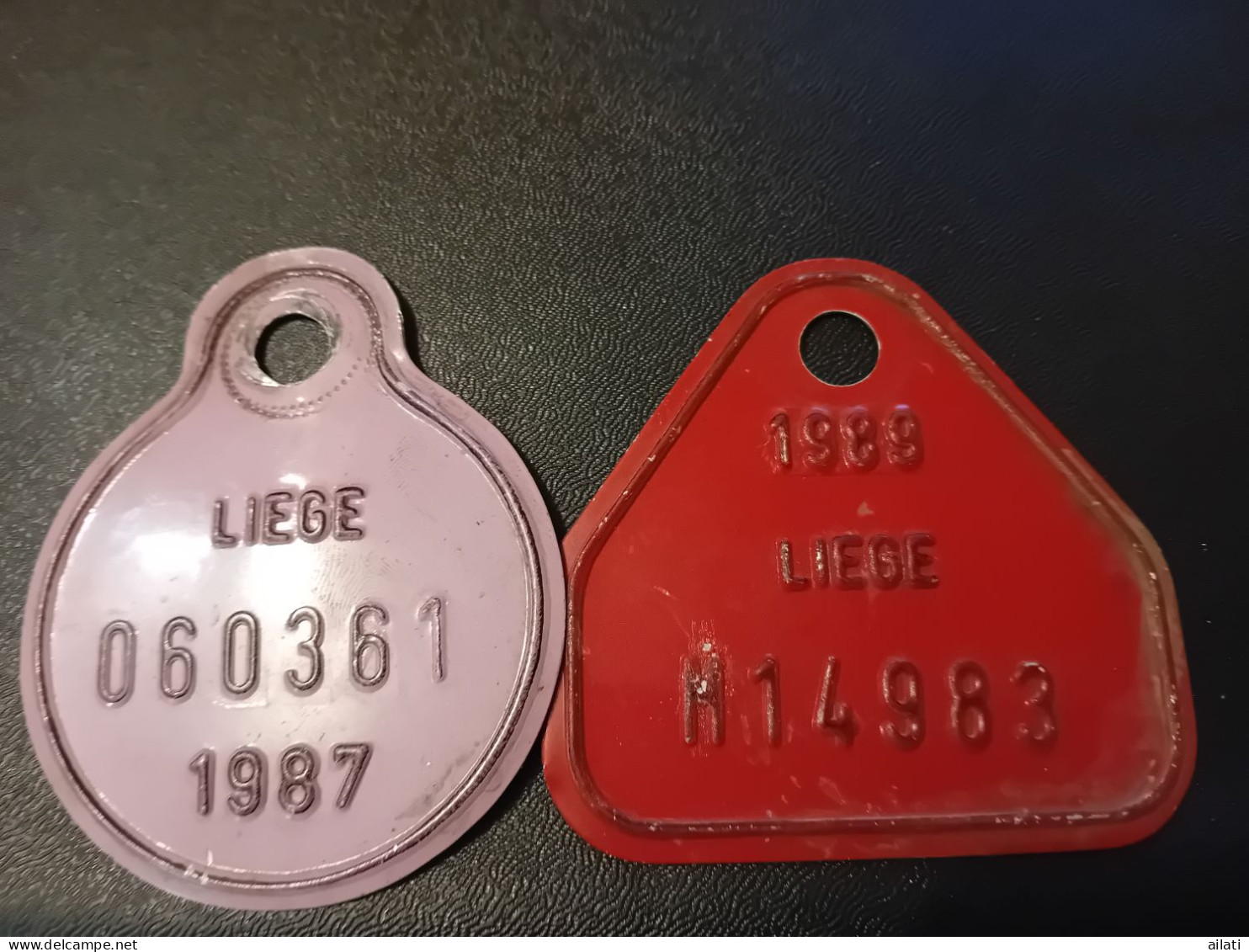 Deux Plaques Vélo - Placas De Matriculación