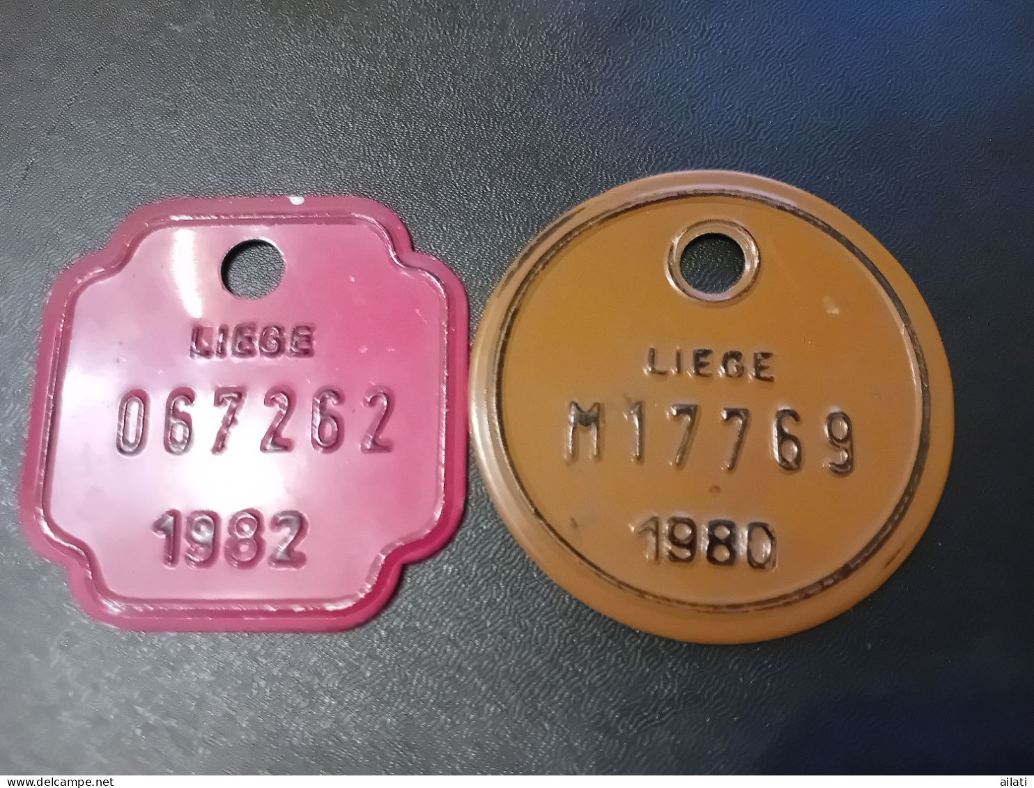 Deux Plaques Vélo - Placas De Matriculación