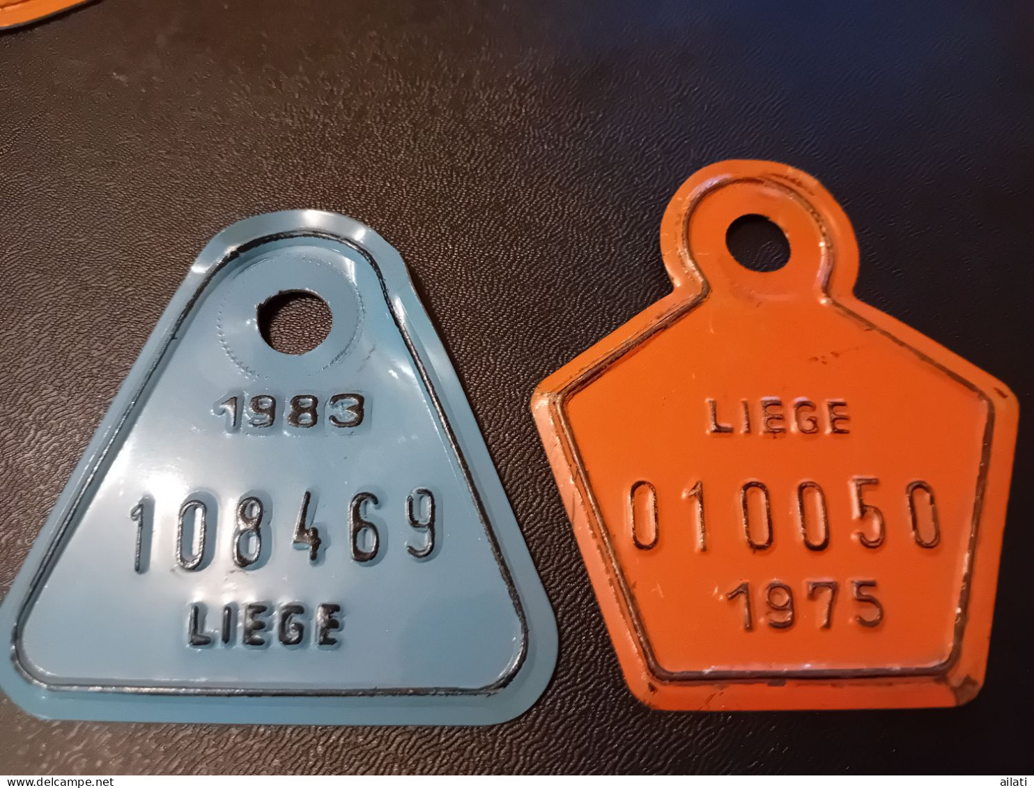 Deux Plaques Vélo - Placas De Matriculación