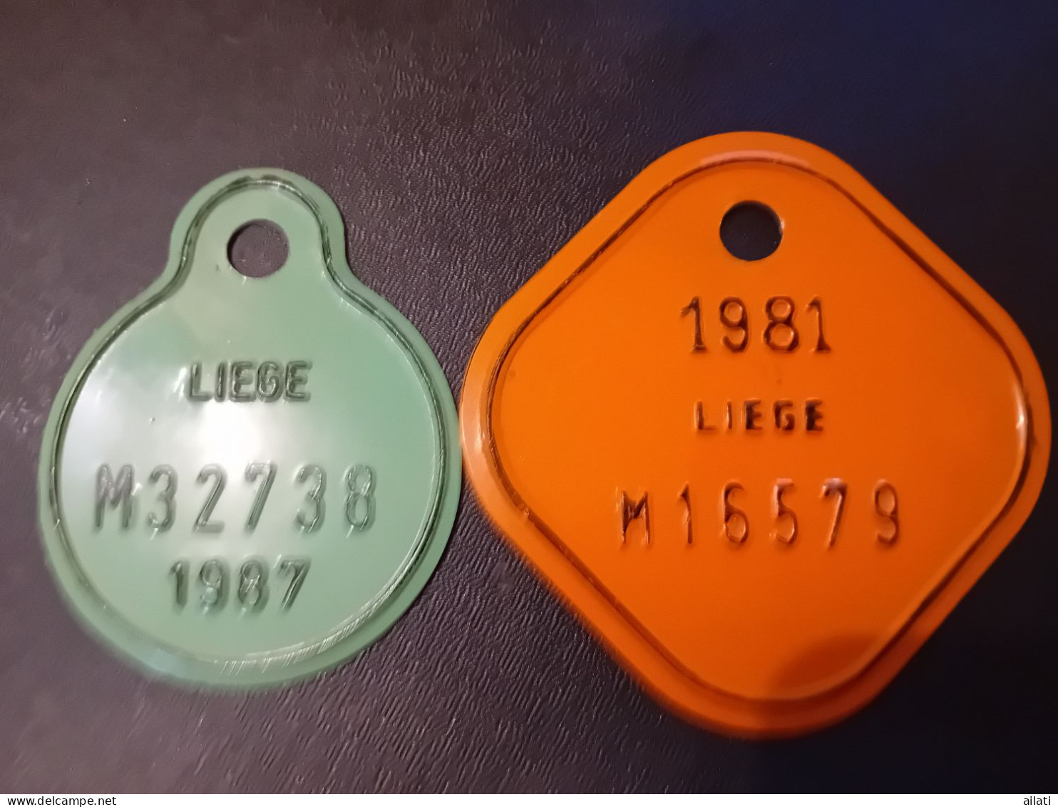 Deux Plaques Vélo - Placas De Matriculación