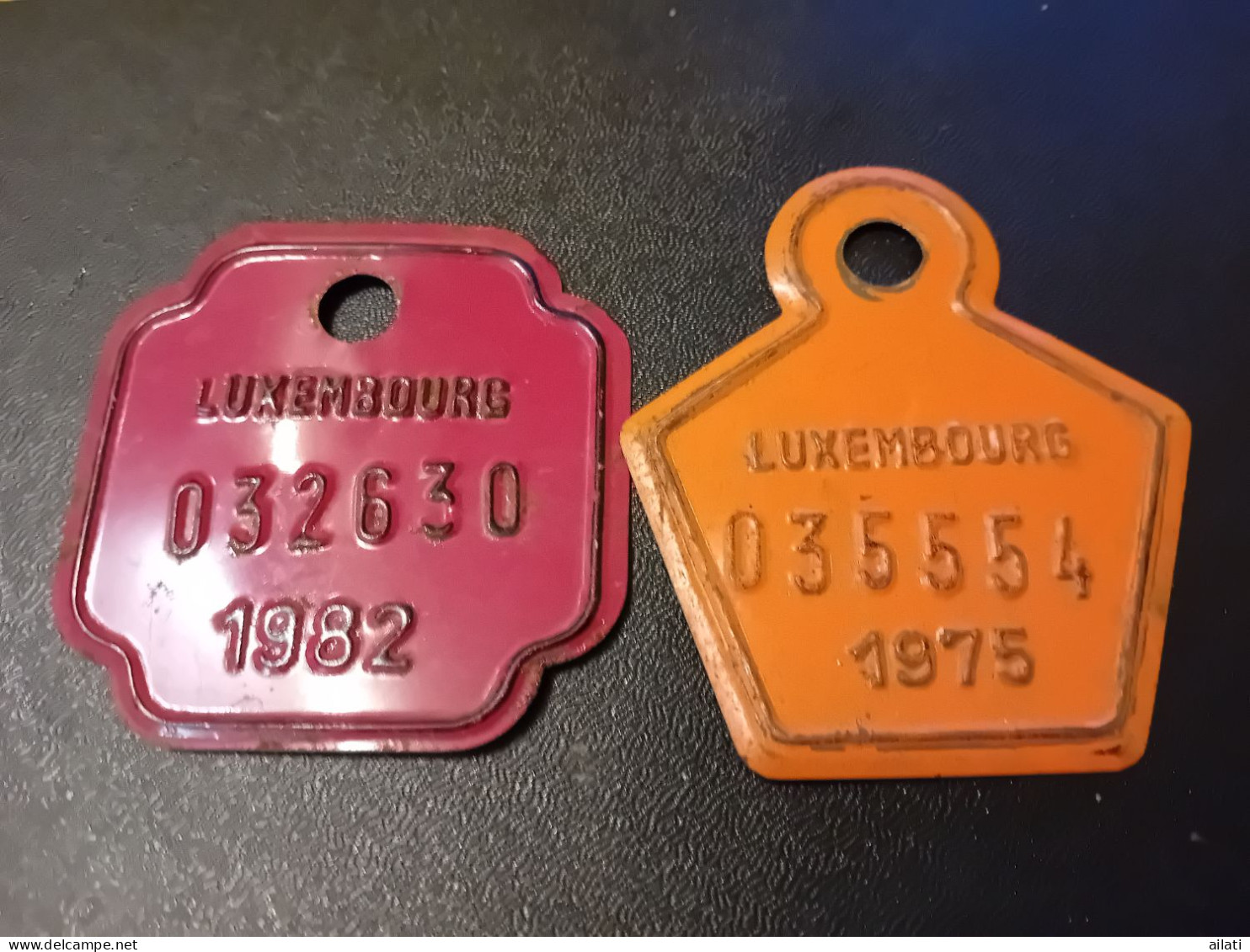 Deux Plaques Vélo - Kennzeichen & Nummernschilder