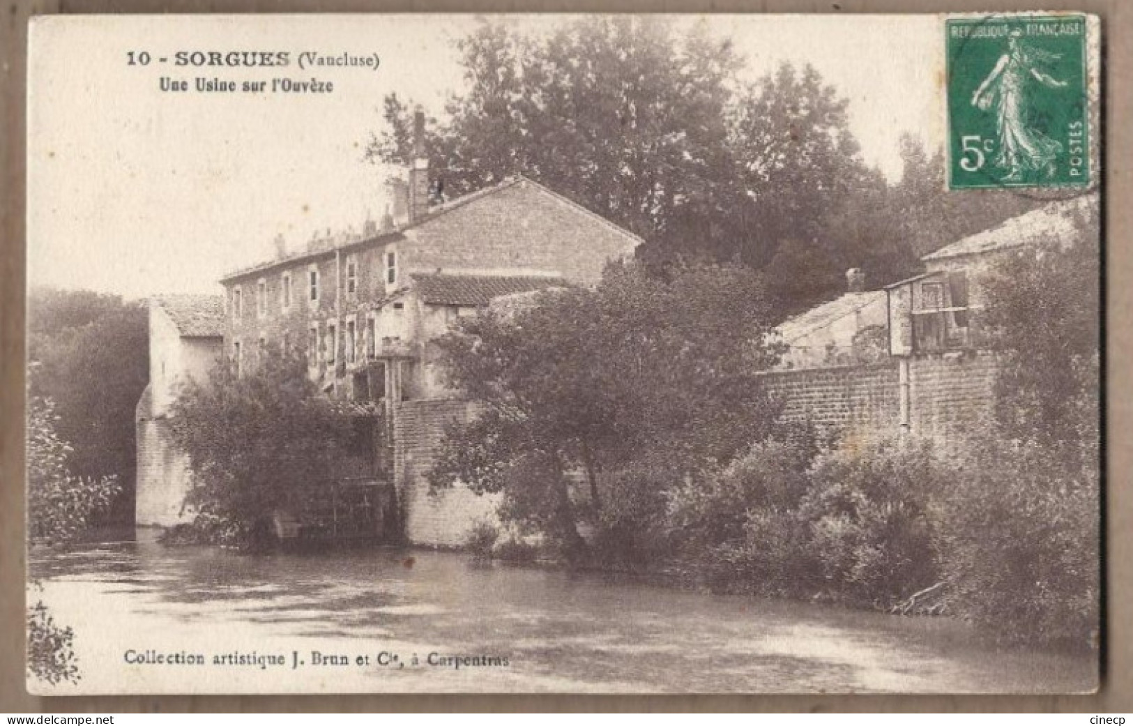 CPA 94 - SORGUES - Une Usine Sur L'Ouvèze - TB PLAN Bâtiment INDUSTRIE Détails - Sorgues