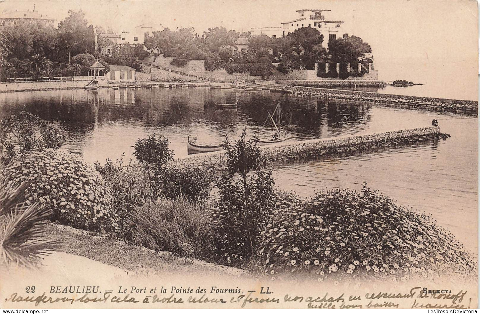 FRANCE - Beaulieu - Le Port  Et La Pointe Des Fourmis - LL - Carte Postale Ancienne - Beaulieu-sur-Mer