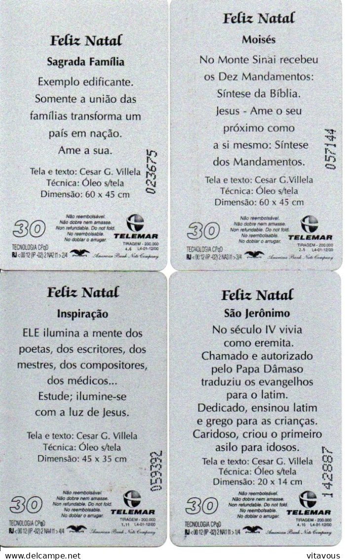 Série Complète 4 Télécartes Brésil Phonecard (salon 459) - Brasilien