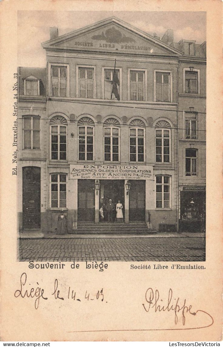 BELGIQUE - Liège - Société Libre D'Emulation  - Carte Postale Ancienne - Wezet