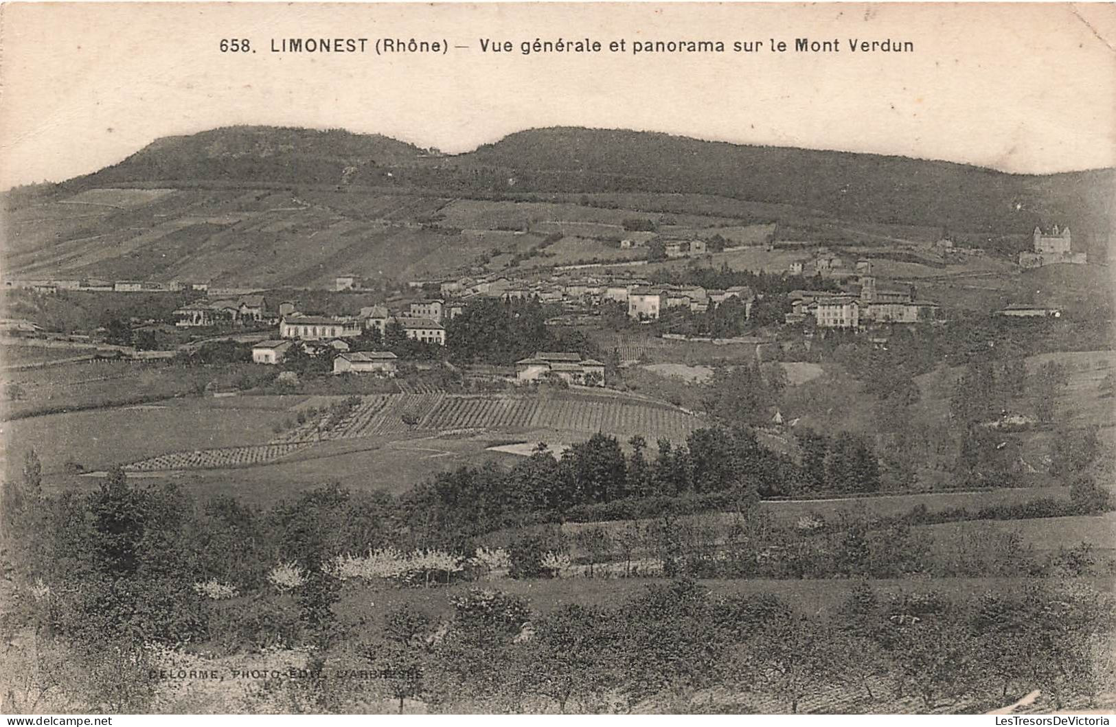 FRANCE - Limonest - Vue Générale Et Panorama Sur Le Mont Verdun - Carte Postale Ancienne - Limonest