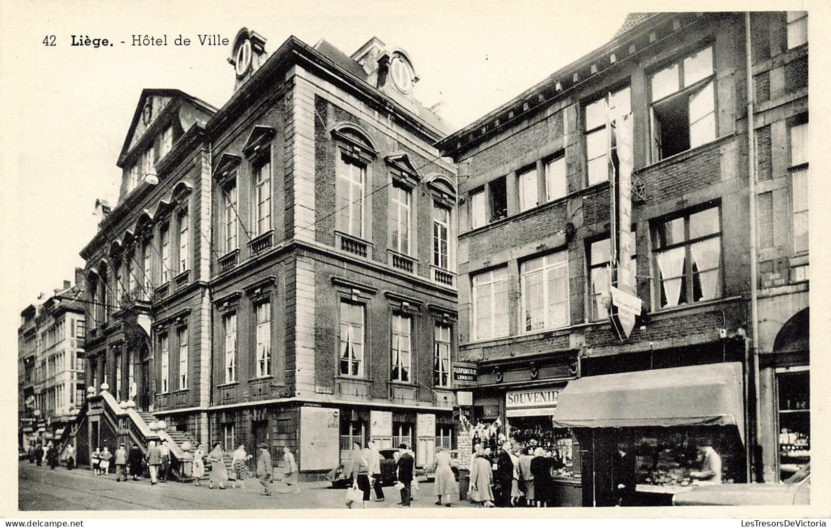 BELGIQUE - Liège - Hôtel De Ville - Animé - Carte Postale Ancienne - Luik