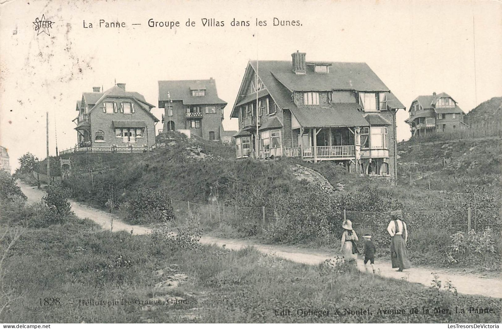 BELGIQUE - La Panne - Groupe De Villas Dans Les Dunes - Carte Postale Ancienne - De Panne