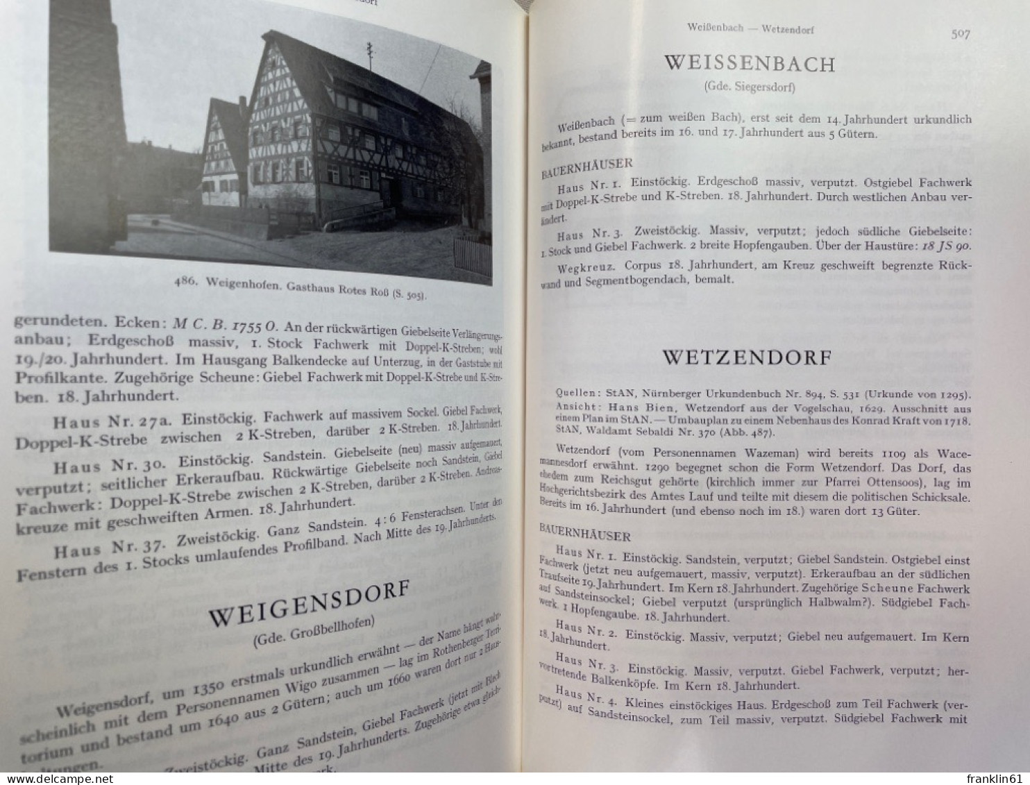 Die Kunstdenkmäler Von Mittelfranken; Band 11., Landkreis Lauf An Der Pegnitz. - Architecture