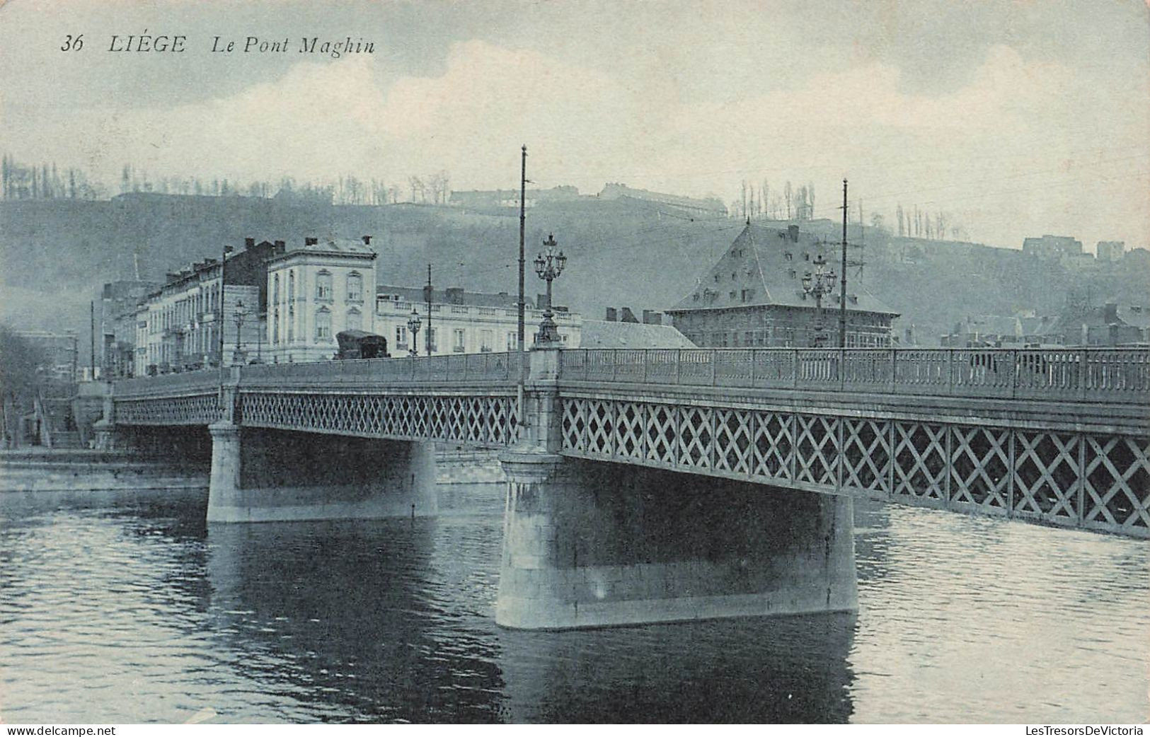 BELGIQUE - Liège - Le Pont Maghin - Carosse - Voitures - Carte Postale Ancienne - Luik