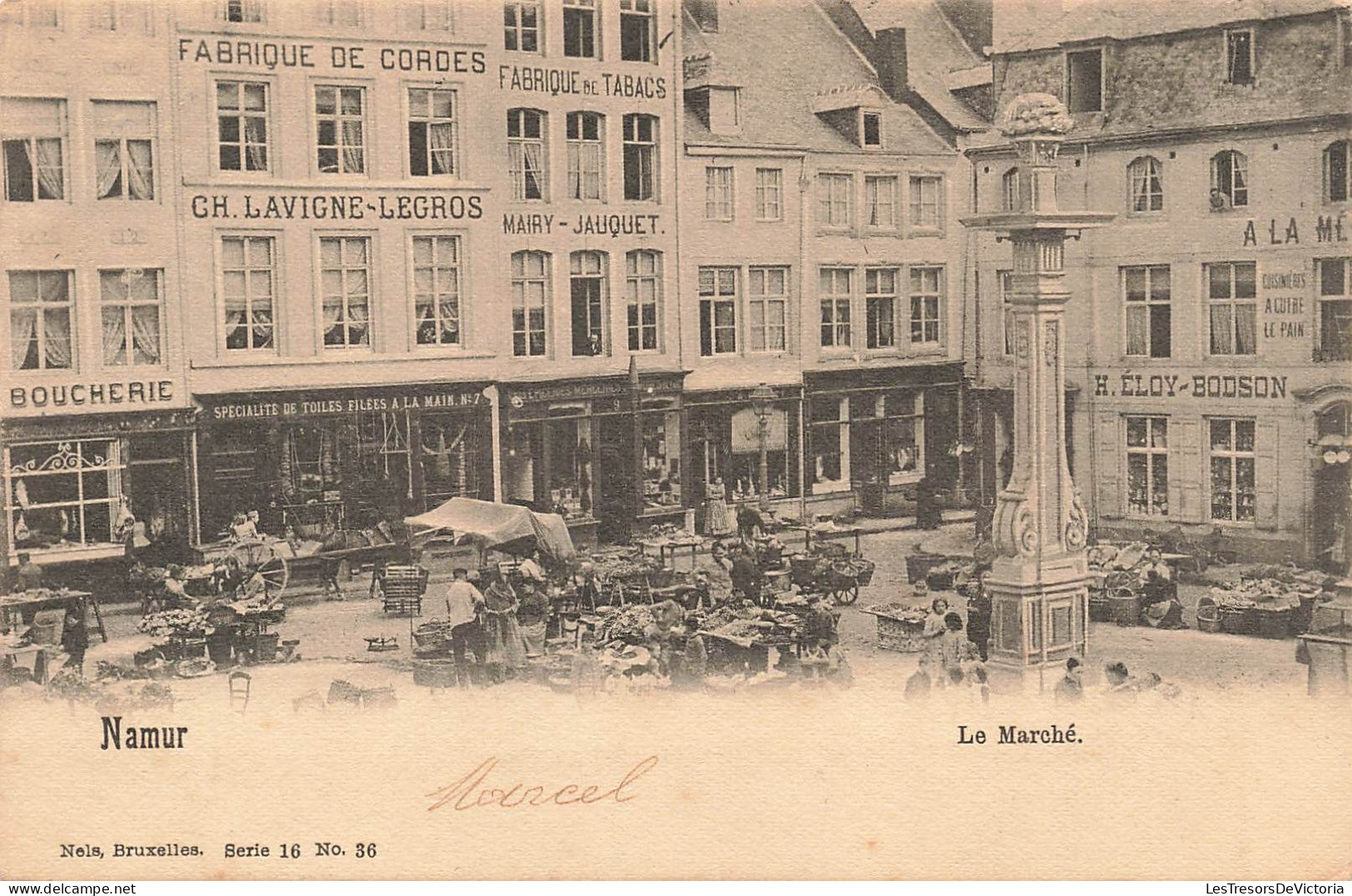 BELGIQUE - Namur - Le Marché - Animé - Carte Postale Ancienne - Namur