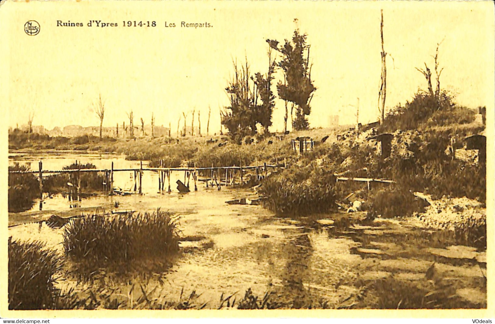 Belgique -  Flandre Occidentale - Ieper - Ypres - Ruines D'Ypres 1914-18 - Les Remparts - Ieper