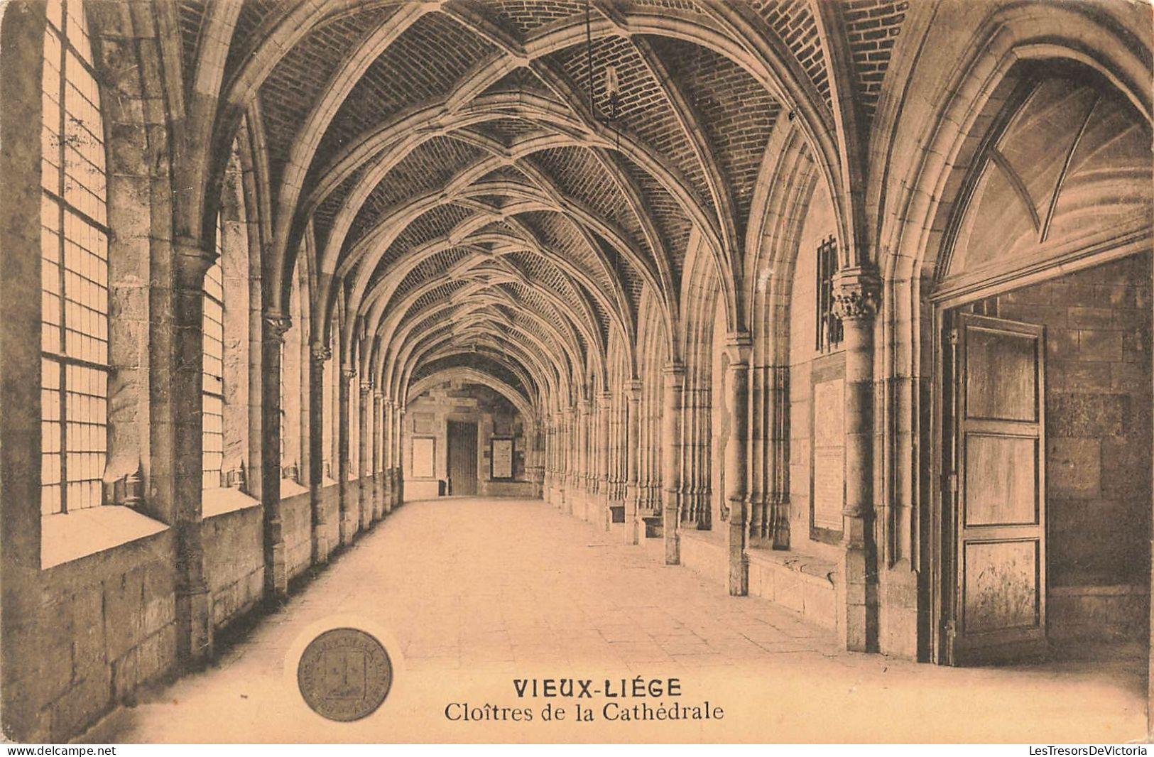 BELGIQUE - Vieux  Liège - Cloîtres De La Cathédrale - Carte Postale Ancienne - Liege