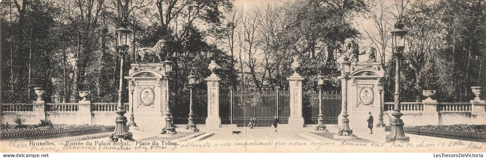 BELGIQUE - Bruxelles - Entrée Du Palais Royal - Place Du Trône - Carte Postale Ancienne - Other & Unclassified