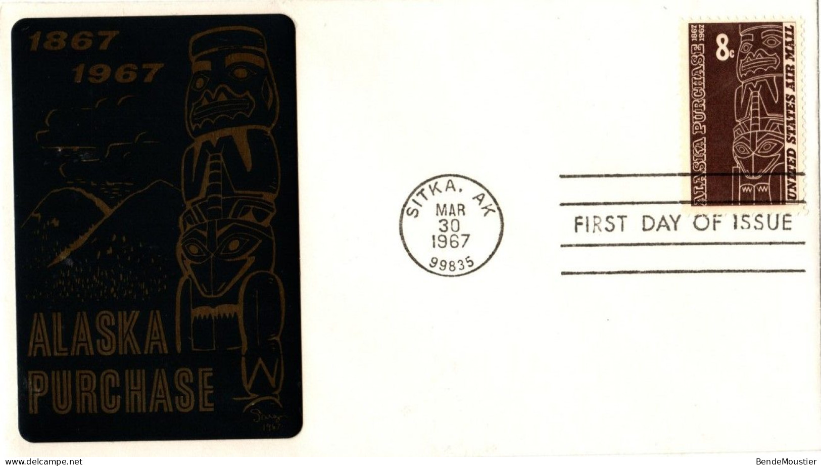 (N17) USA SCOTT 2 X FDC 100 Th Anniversary Purchase Of Alaska 1867-1967 - Sitka AK 30 Mar 1967 - 1961-1970